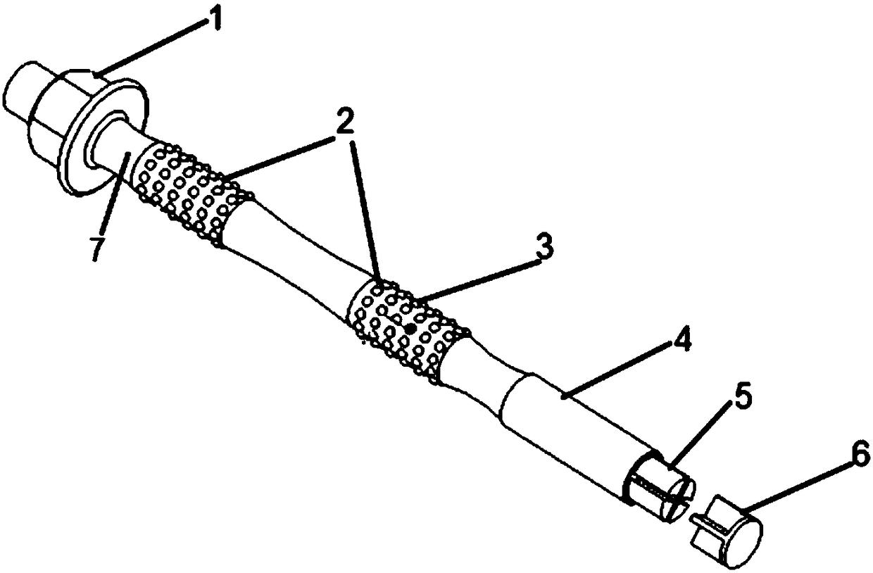 Low-speed machine multifunctional connecting rod bolt