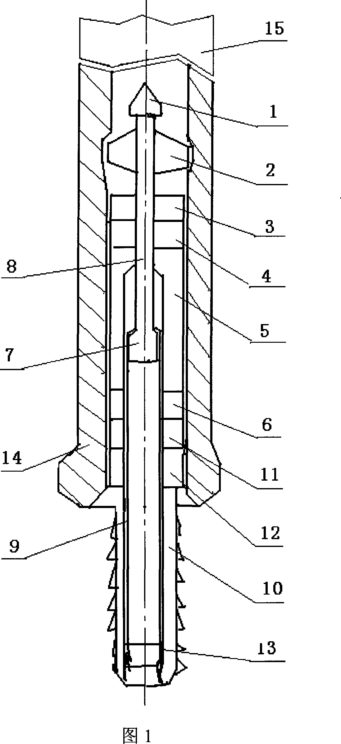 Non-interfering type deep sea hydrate probe boring sampling apparatus