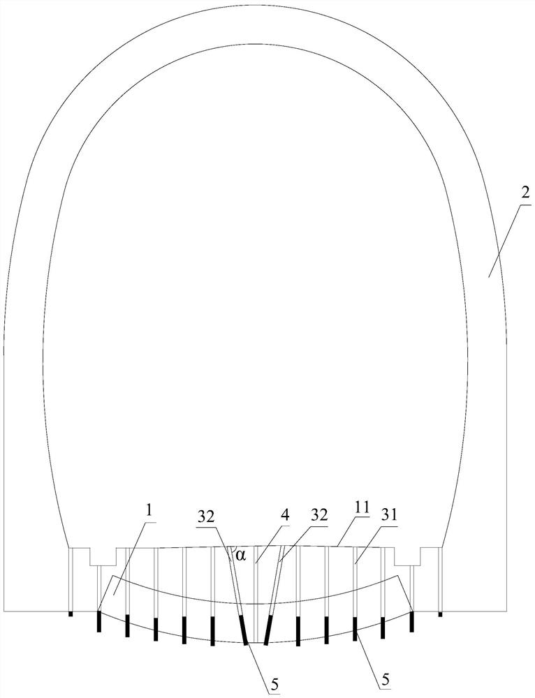 A method for dismantling an inverted arch