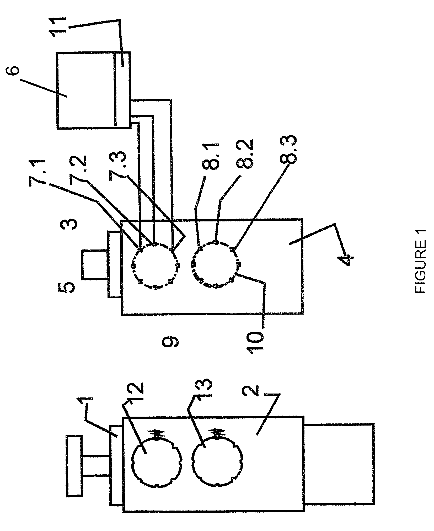 Electrically controlled actuating element on a machine