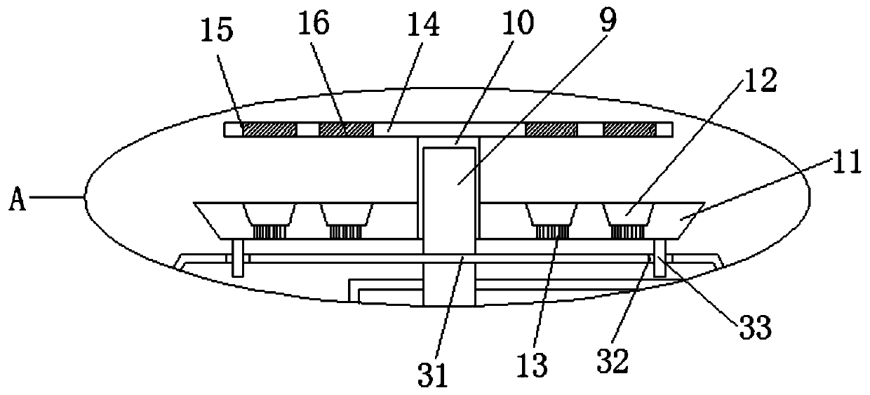 Surgical instrument disinfection device for ophthalmologic surgeries