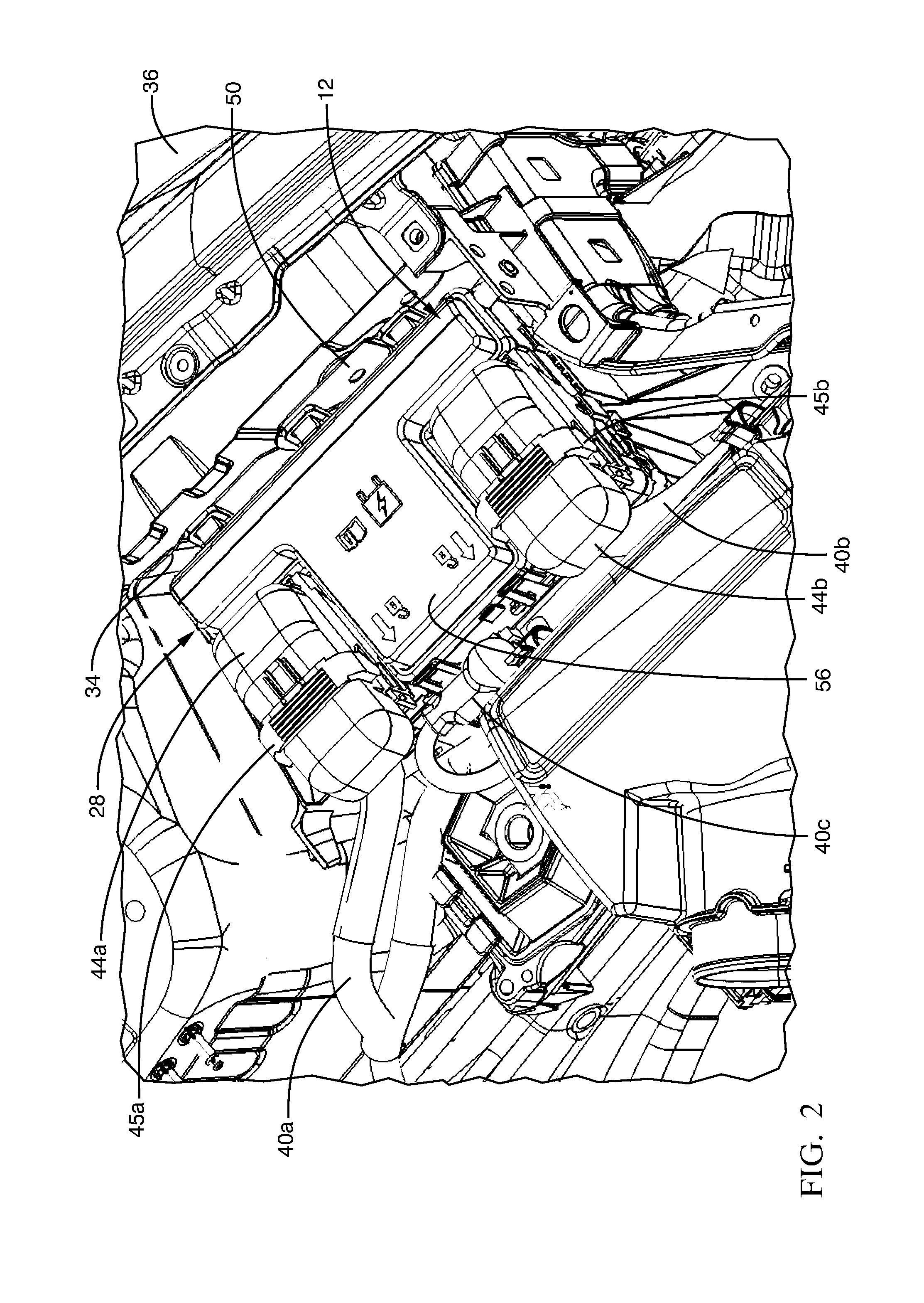 Two sided electrical distribution center