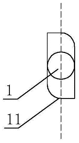 Heat expansion and cold contraction limiting rivet bolt and connecting structure