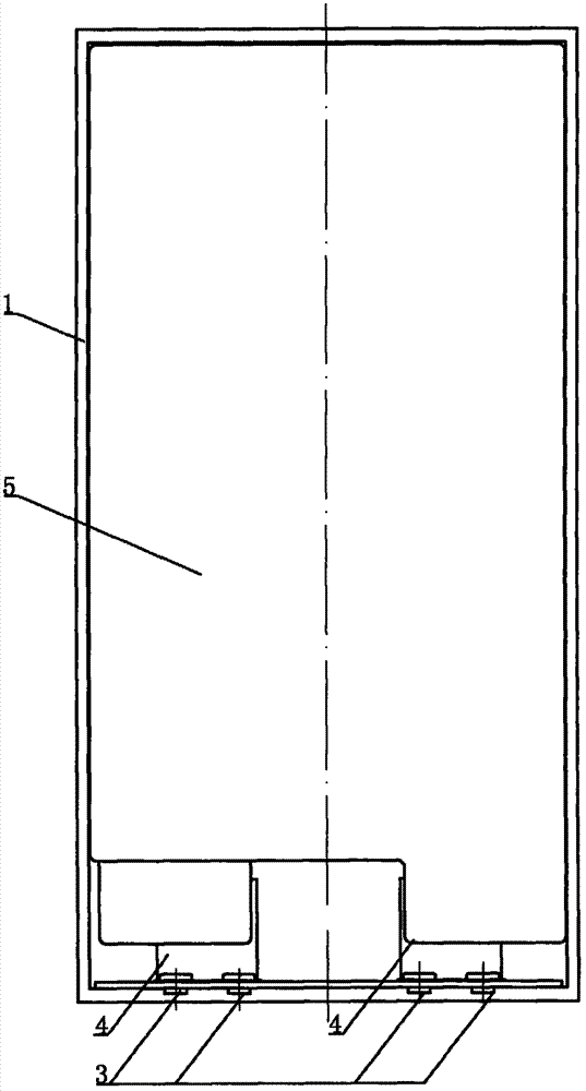 Rectangular lithium battery with improved packing structure