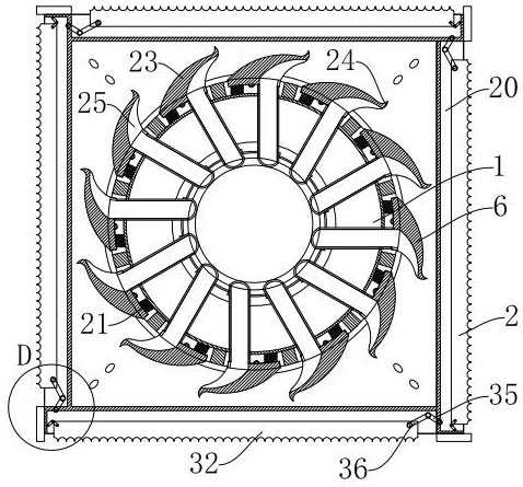 Dust removal adsorption type building block wall surface grinding device based on Bernoulli's law