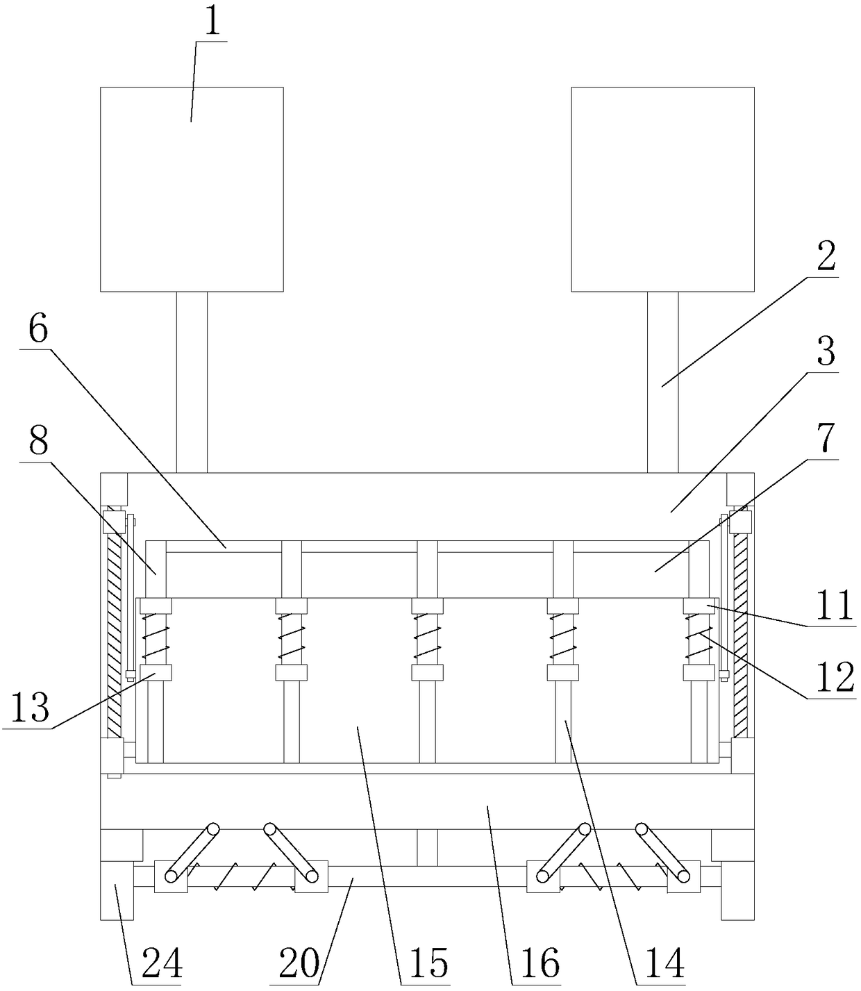 Electric hanging basket with high safety factor