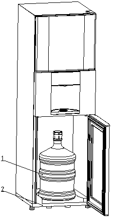 Device for detecting water volume of water dispenser