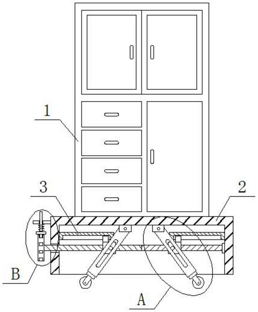 Basalt fiber composite flame-retardant file cabinet