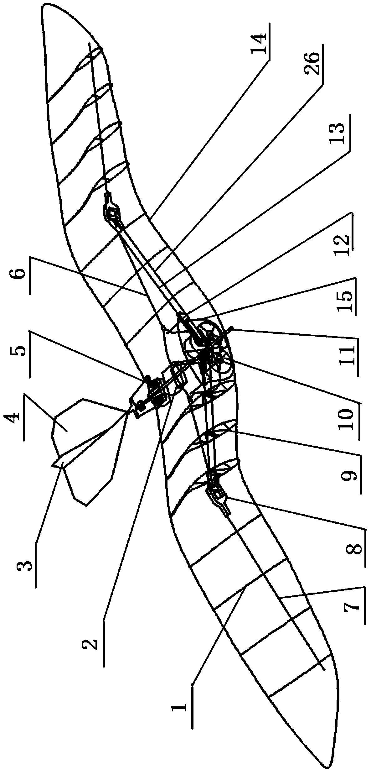 Bionic double-joint flapping wing air vehicle