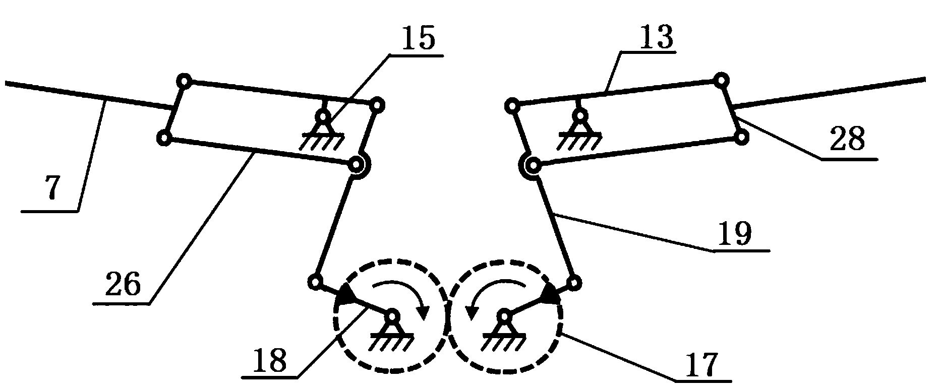 Bionic double-joint flapping wing air vehicle