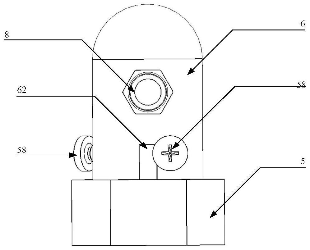 Ultrasonic detection and lightning protection fixing device