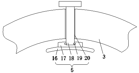 Protecting and fixing device of pipeline for hydraulic engineering