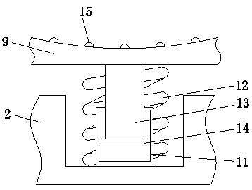 Protecting and fixing device of pipeline for hydraulic engineering