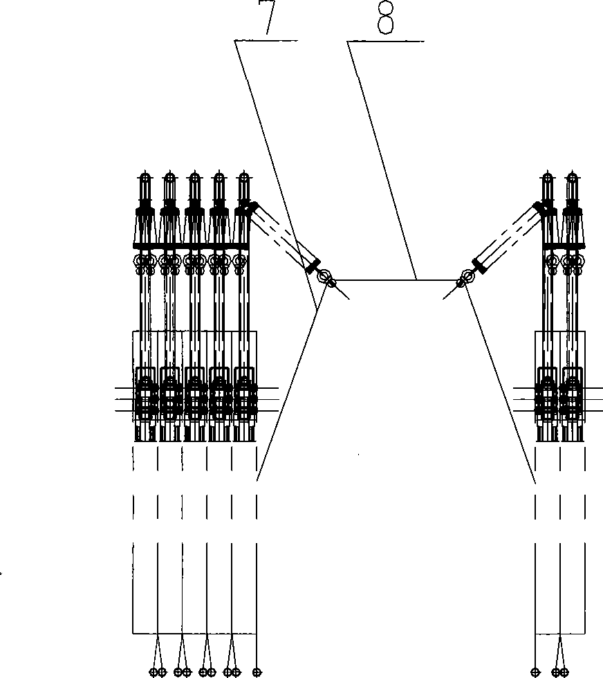 Mechanism for bending filter cloth and discharging material and automatic material-discharging method