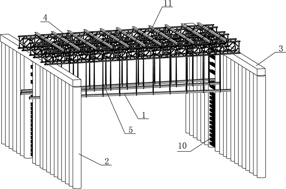 A method of relocation of power pipelines intruding into the structure of subway stations