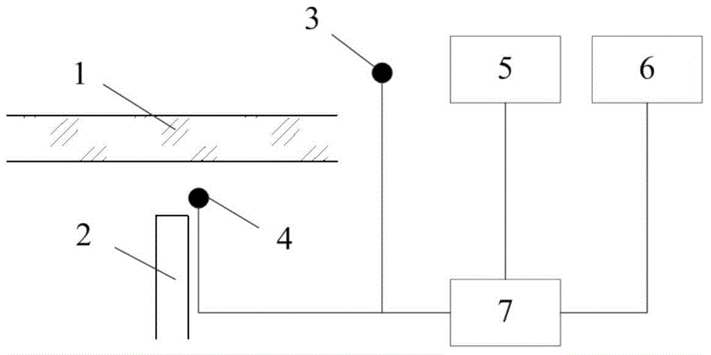 Non-contact type measuring device used for measuring mirror surface temperature of large-diameter solar telescope primary mirror