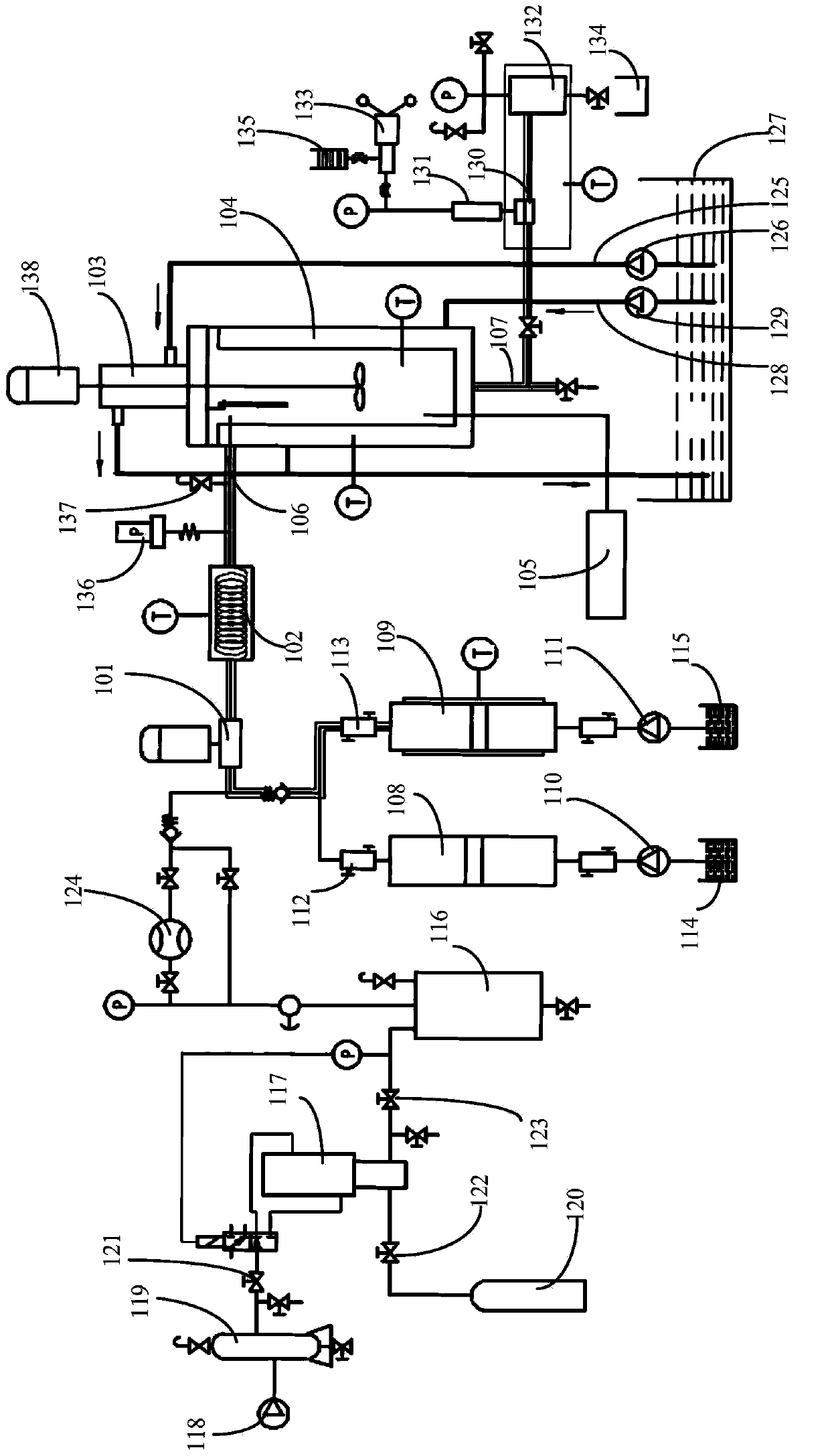 Device for testing high-temperature and high-pressure corrosion rate of multi-phase medium