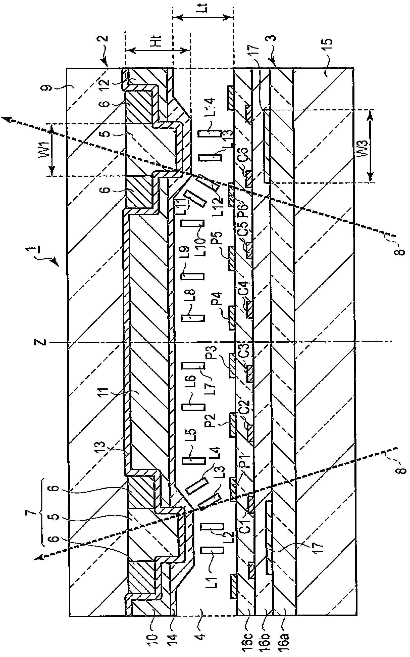 Liquid crystal display substrate and liquid crystal display device