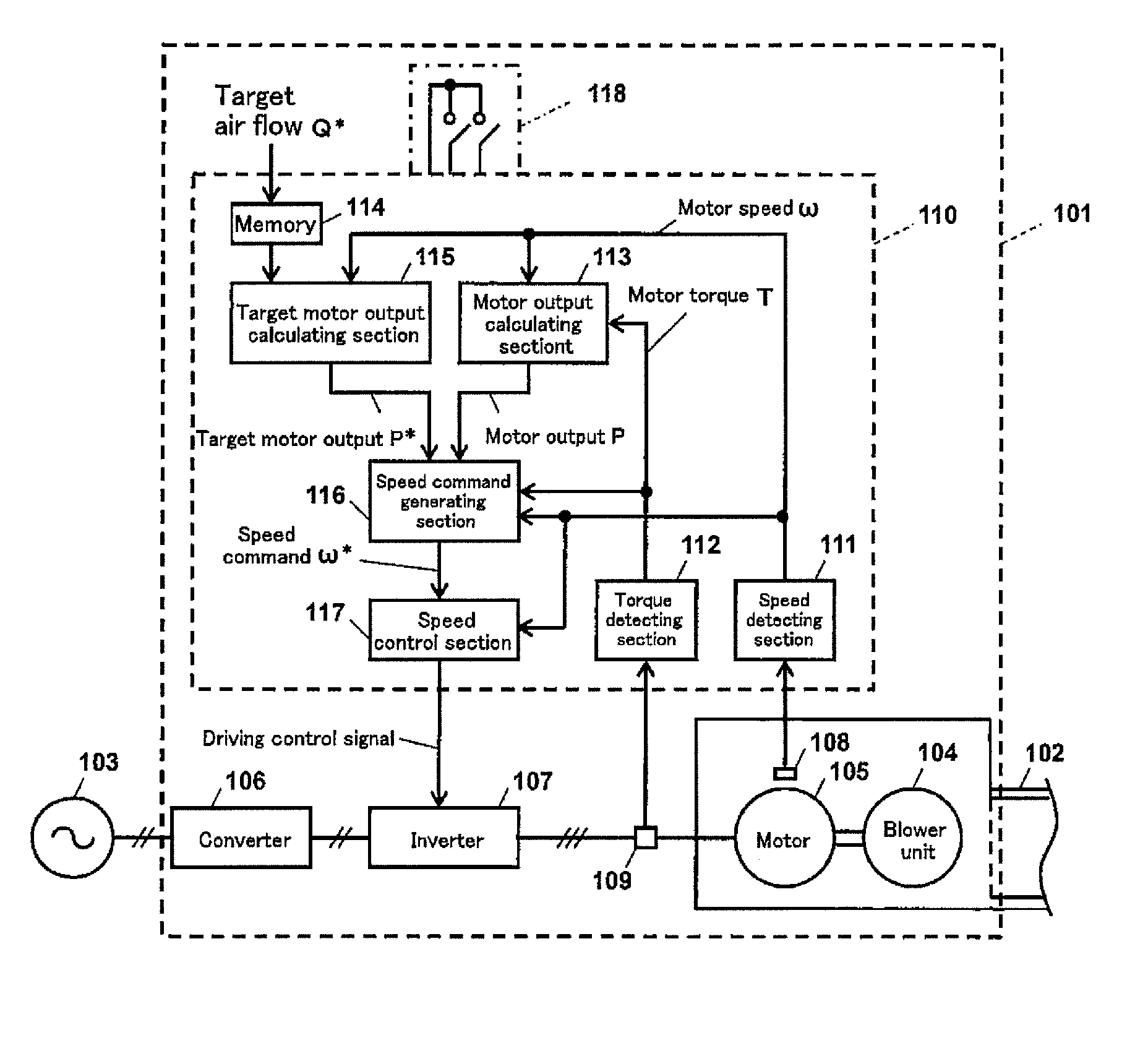 Motor control device, motor control method, and blower apparatus