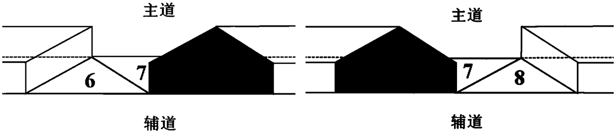 Direction-switchable urban expressway planar ramp control system