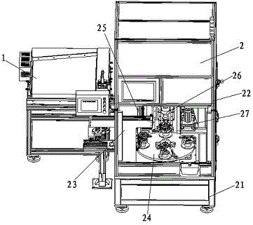 Forward-rotating guide-in automatic pressing machine