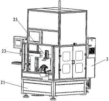 Forward-rotating guide-in automatic pressing machine