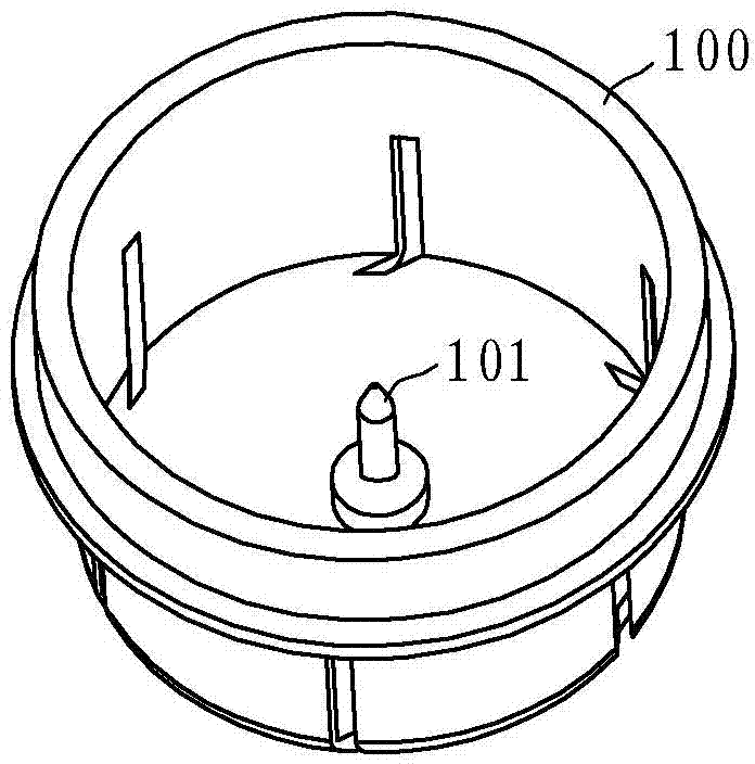 Output mechanism for water meter movement impeller boxes