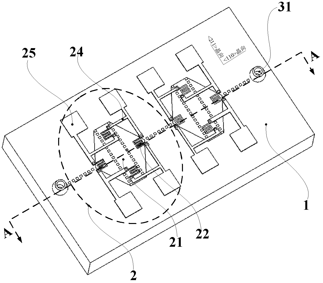 Single-silicon chip microflow sensor suitable to be packaged in surface mounting way and manufacturing method for single-silicon chip microflow sensor