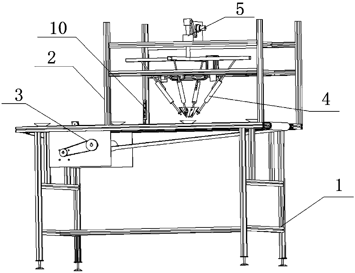 A kind of space cam type broccoli automatic dicing machine and its dicing method