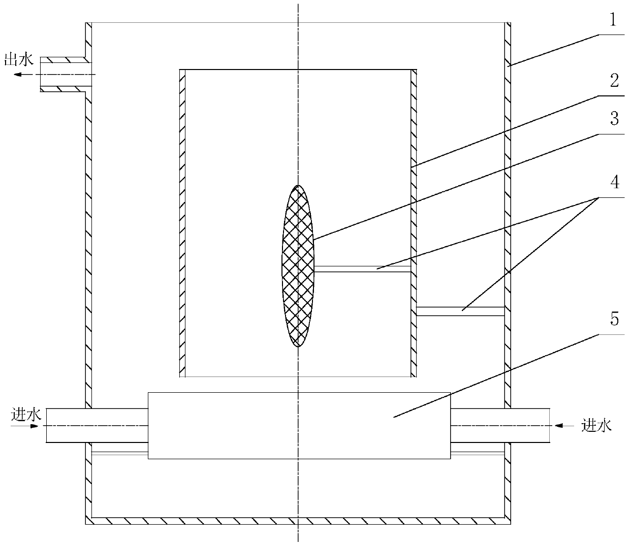 A loop reactor with a guide member