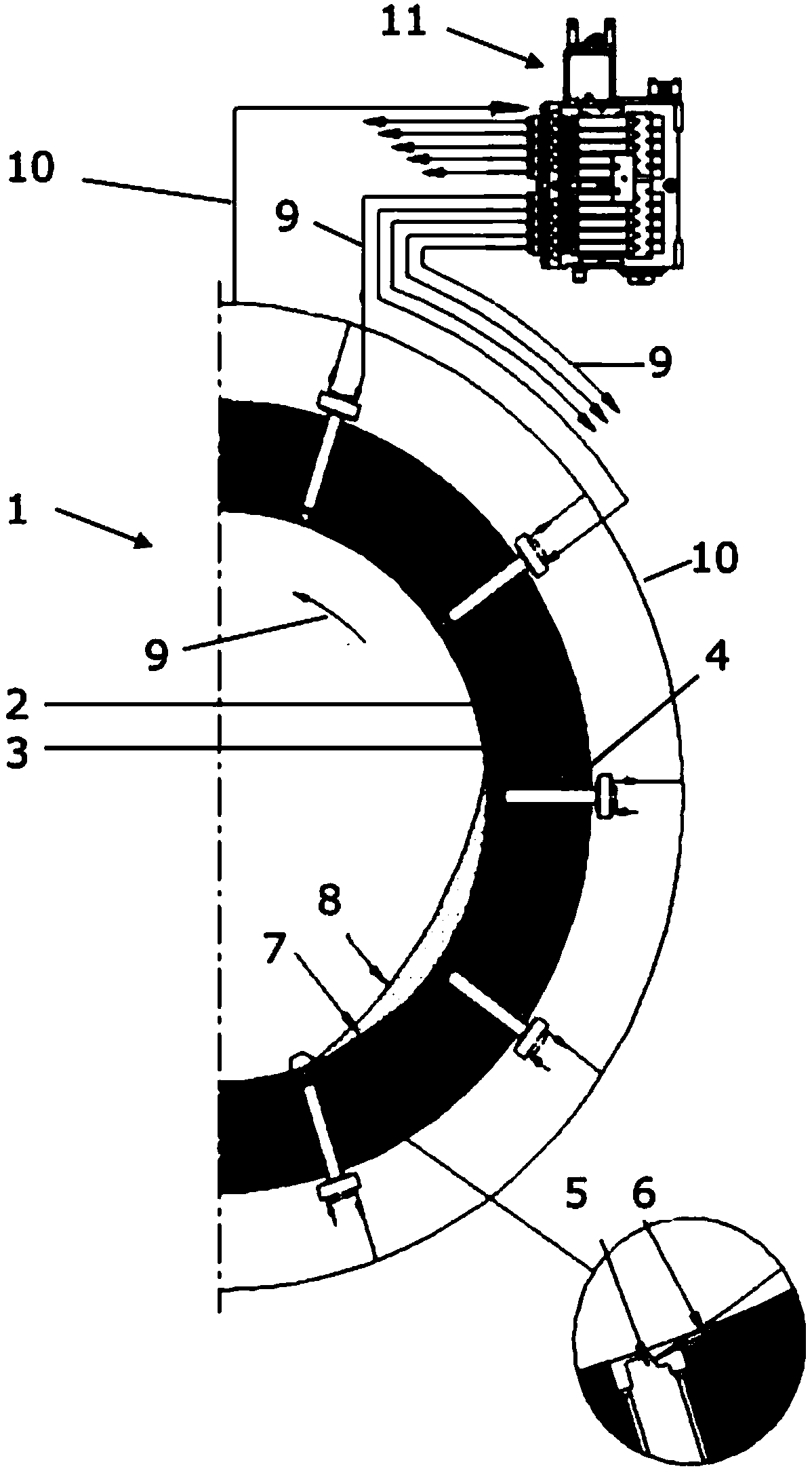 Lubricant injector for large slow-running two-stroke engine and production method