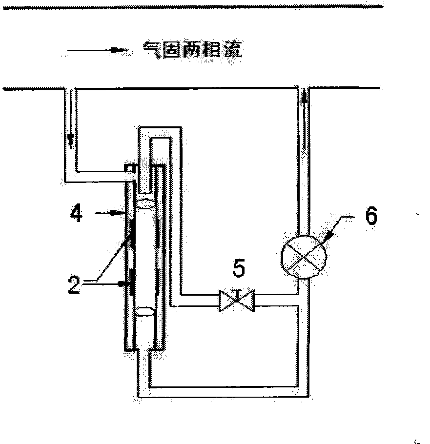 Measuring method and device of eddy flow enriched sparseness gas and solid two-phase flow capacitance chromatography imaging