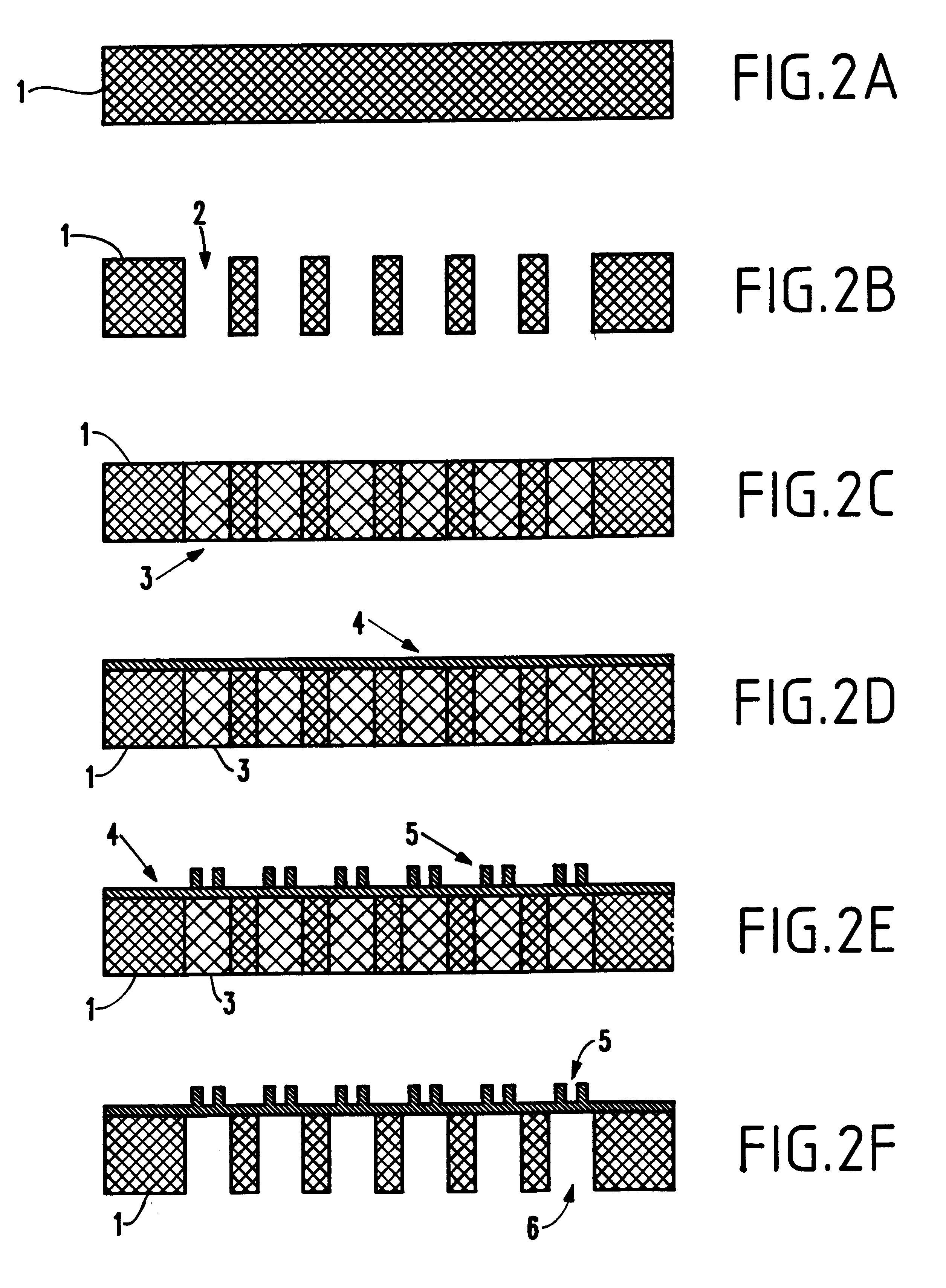 Method of defining and forming membrane regions in a substrate for stencil or membrane marks