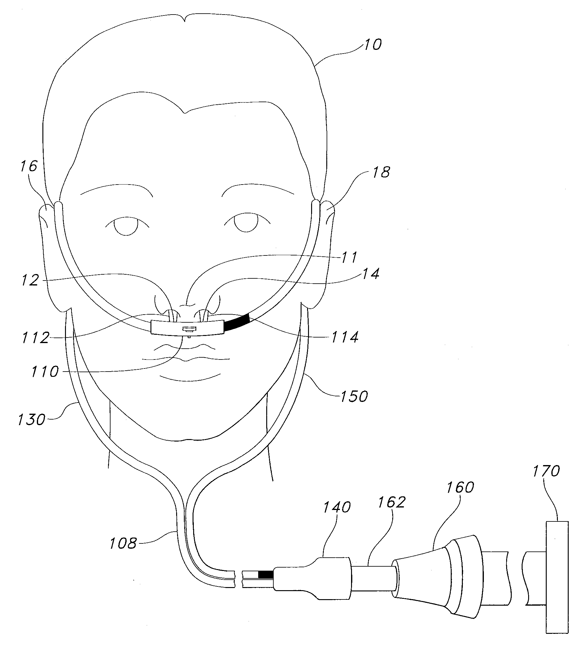 Nasal cannula with reduced heat loss to reduce rainout