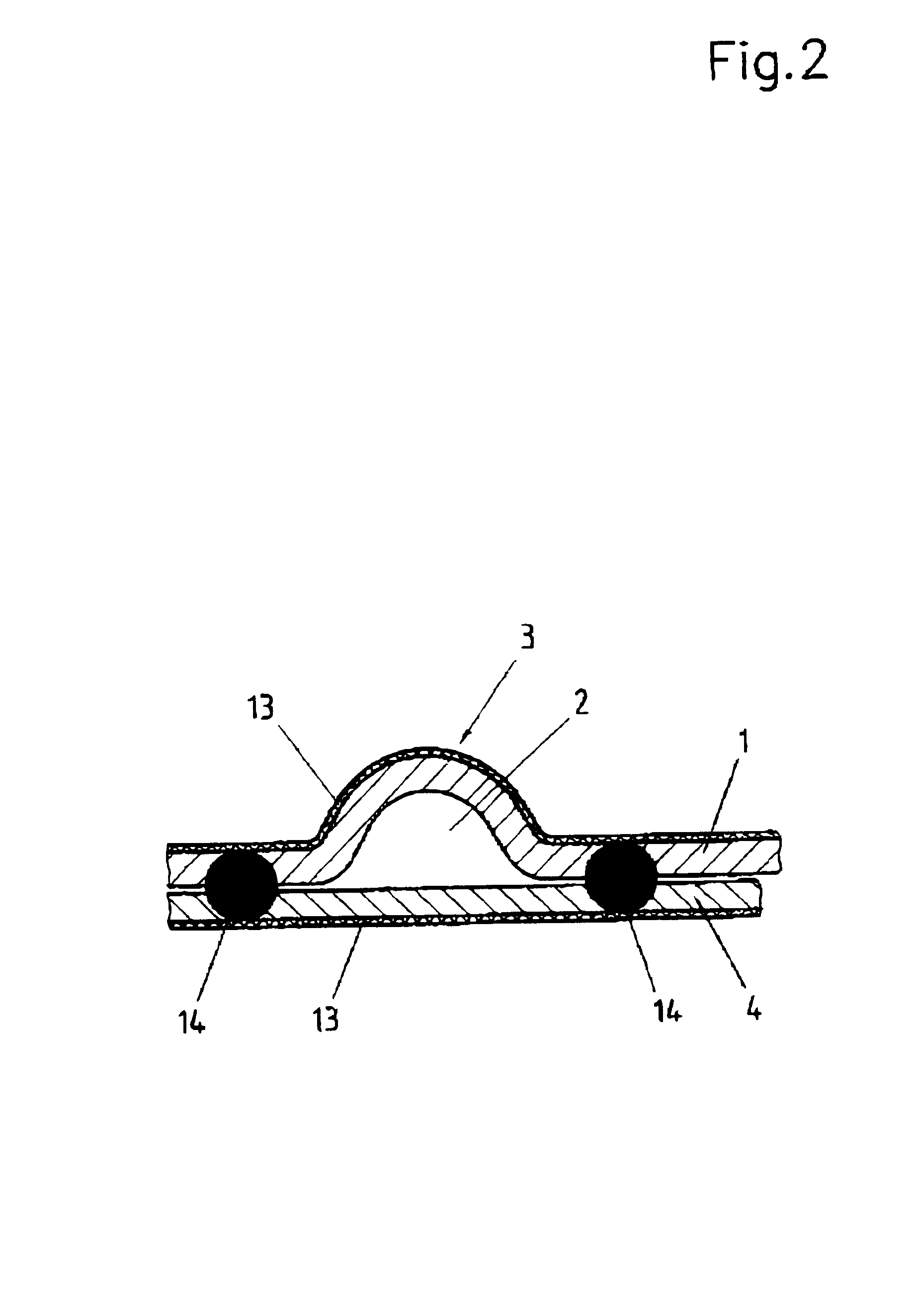 Flat gasket for a reciprocating engine or a driven machine