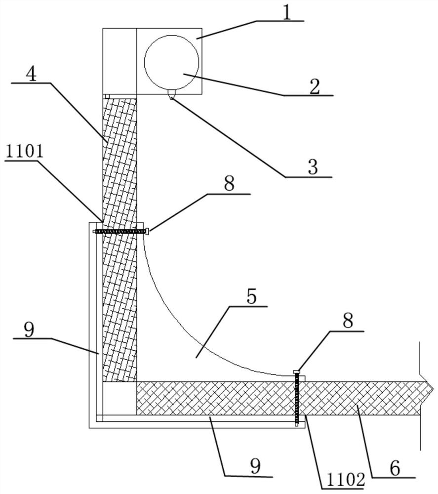 An integrated arc ground foot with dehumidification function