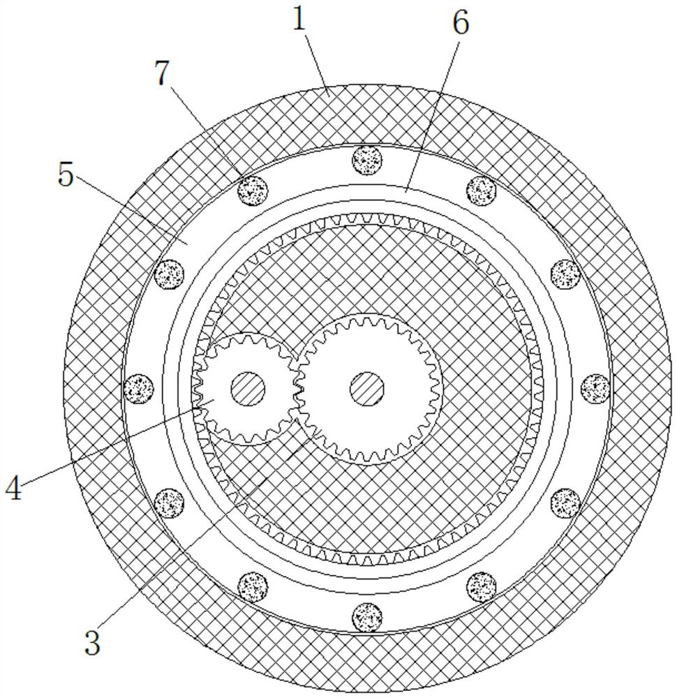 Stirring device for sewage treatment based on hydraulic coupling