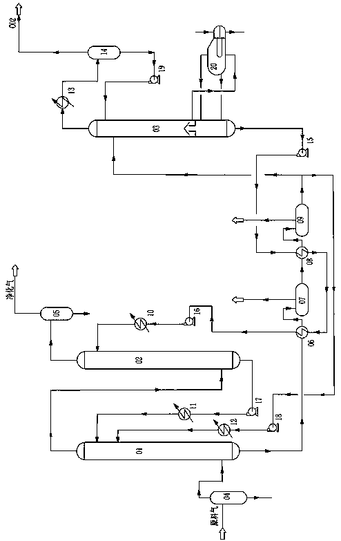 Decarbonization method for producing liquefied natural gas from high-carbon natural gas