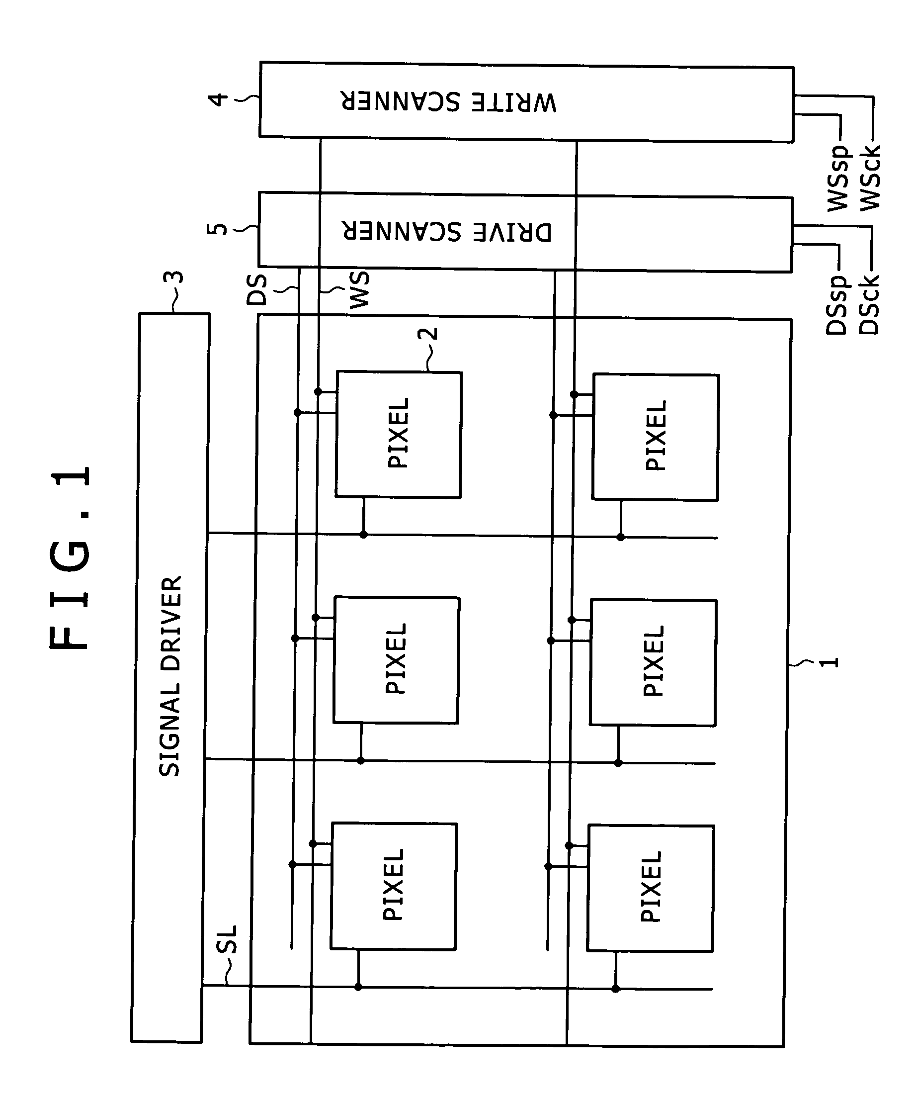 Display device, method for driving same, and electronic apparatus