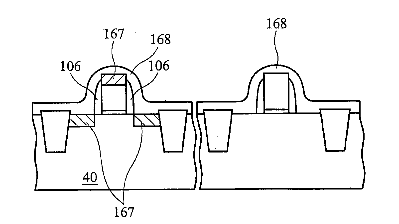 Method of forming a MOS device having a strained channel region