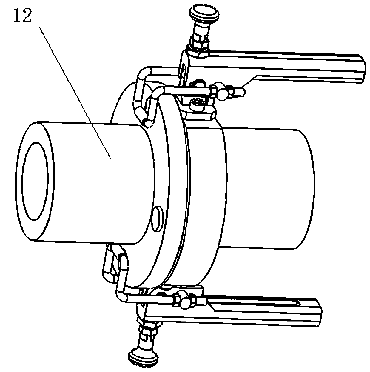 Accurate butting and rapid locking joint for pipelines