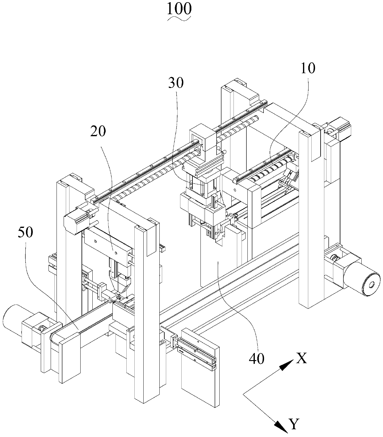 Battery automatic spot welding equipment