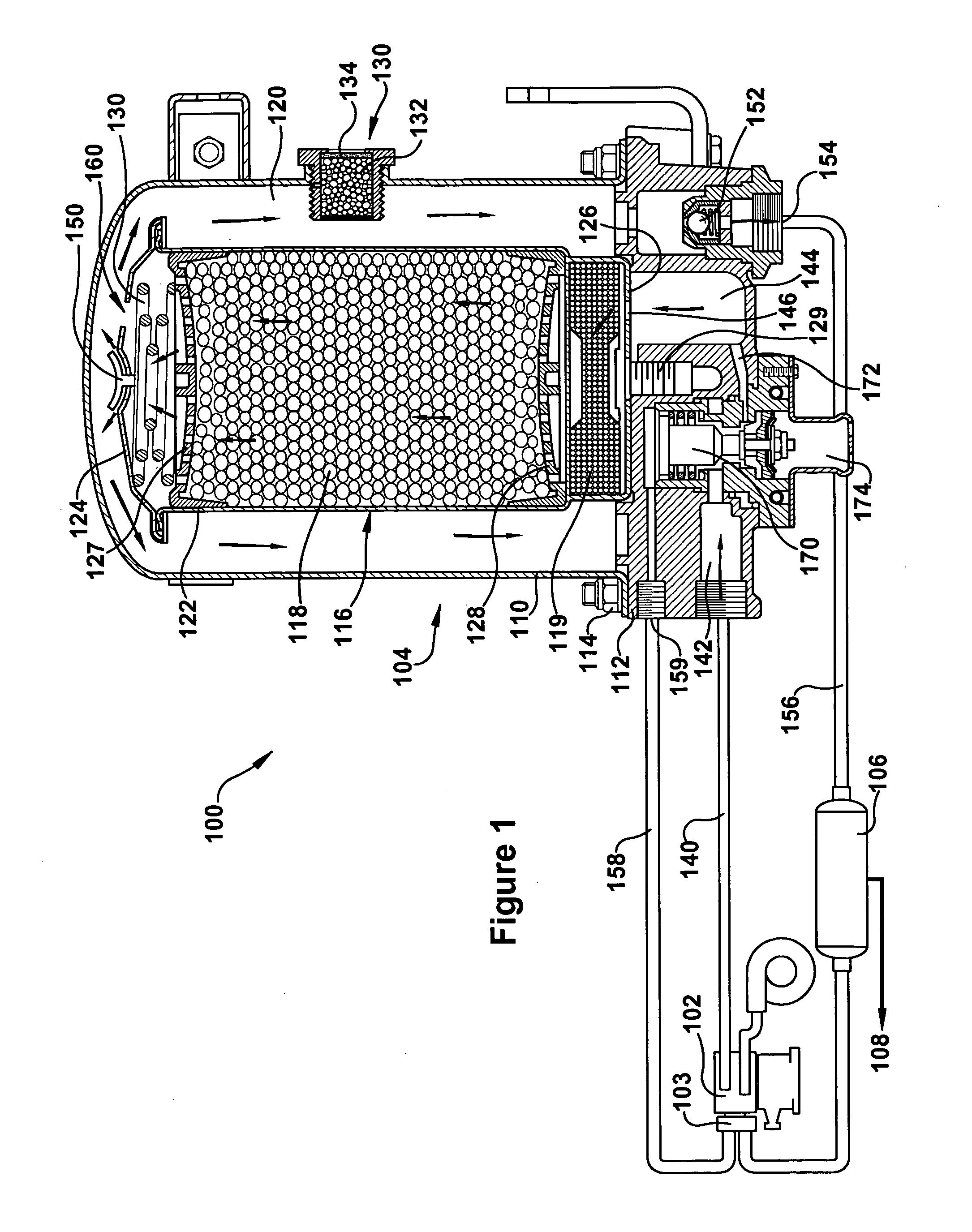 Vehicle air system having an indicator device and method