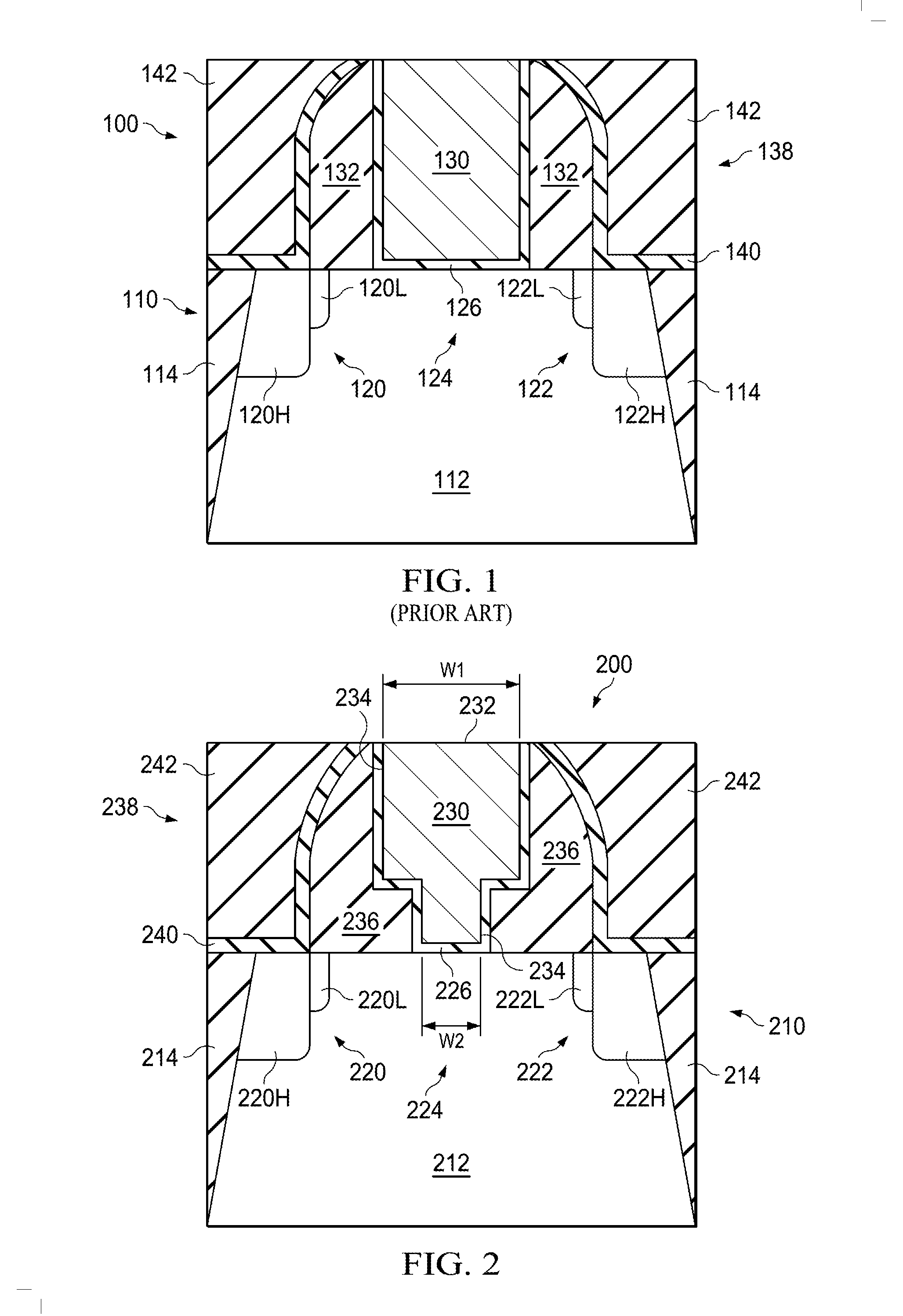 Metal-Gate MOS Transistor and Method of Forming the Transistor with Reduced Gate-to-Source and Gate-to-Drain Overlap Capacitance