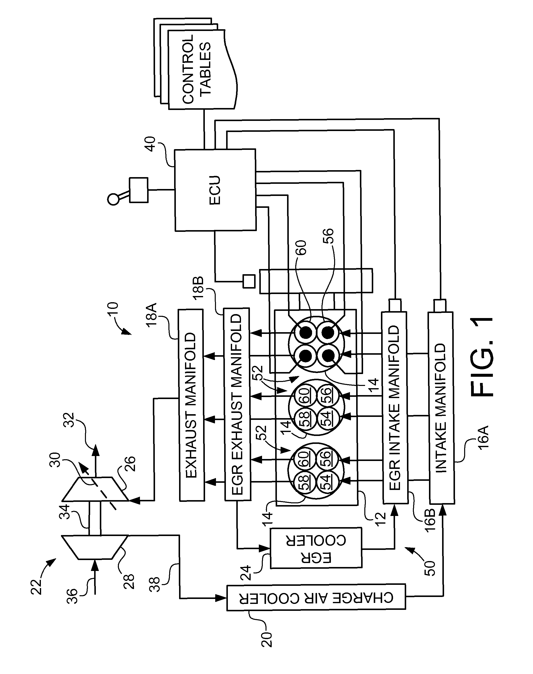 EGR system for an internal combustion engine