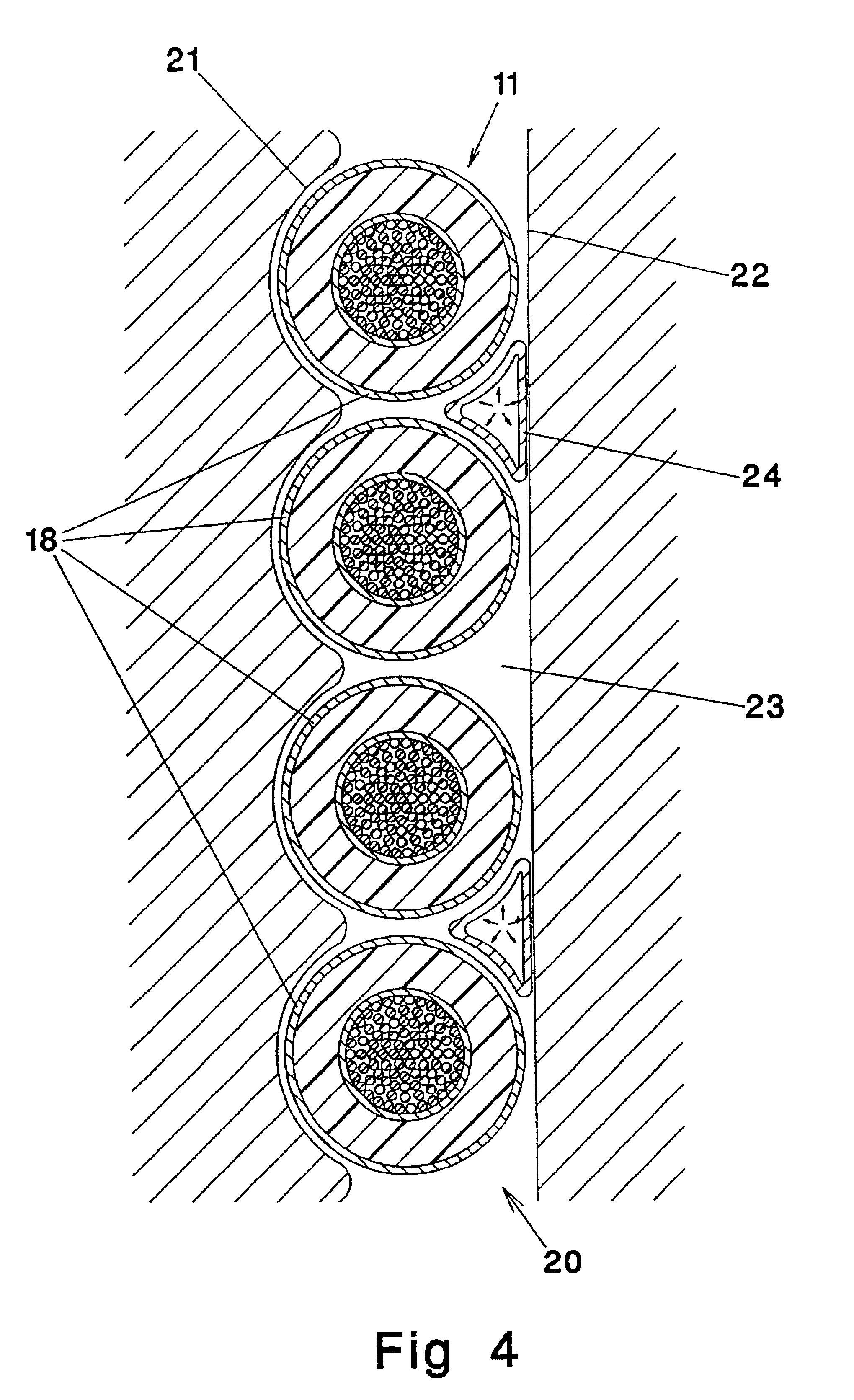 Method of applying a tube member in a stator slot in a rotating electrical machine