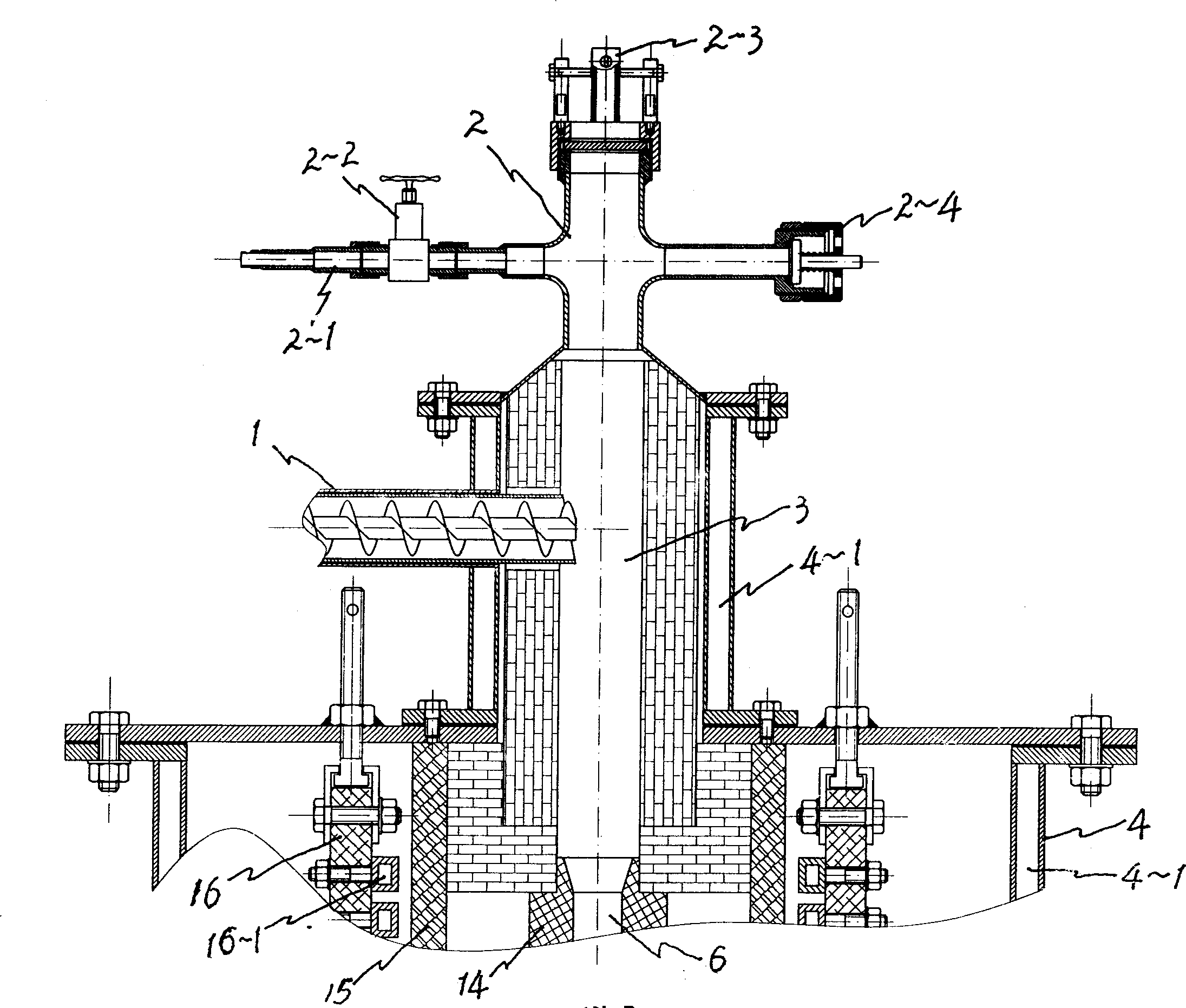 Atomizing formation apparatus for producing spherical casting WC powder