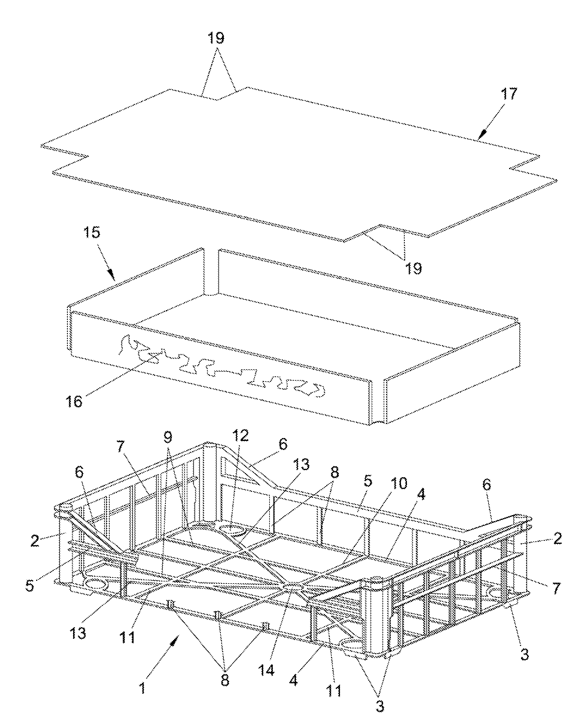 Box for packaging and transporting products