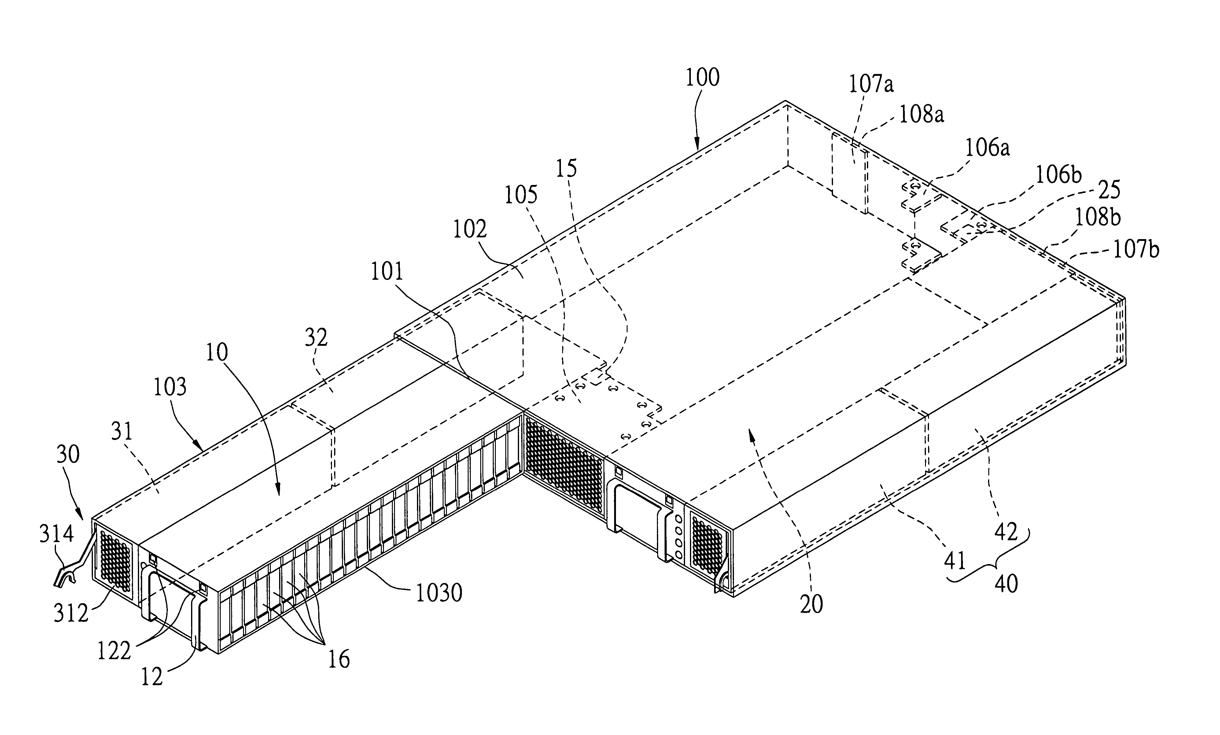 High-density disk array device