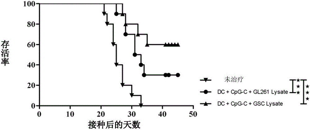 Method for preparing antigen composition capable of targeting glioma cells and glioma stem cells, and vaccine containing the antigen composition